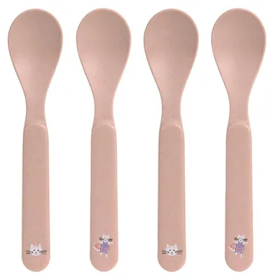 Produktbild von Lässig Tiny Team, Löffel für Kleinkinder, Rose, Zellulose, Polypropylen (PP), Junge/Mädchen, 0,5 Jahr(e), 4 Person(en)