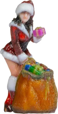 Produktbild von NOCH® Santa-Girl, sexy Weihnachtsfrau Figur, in 3D-Druck für die Spurweite H0