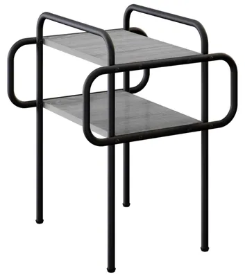 Productafbeelding van vidaXL Salontafel grijs Sonoma, 40 x 40 x 51 cm, houtvezel