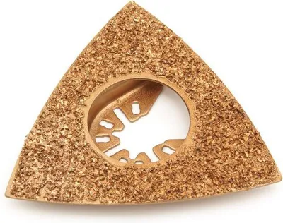 Immagine prodotto di Lamina di rettifica triangolare in metallo duro da 78 mm, lama per tagliare cemento e pietra, compatibile con utensili multifunzione