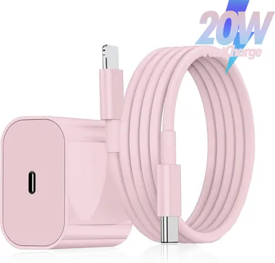 Produktbild von 20W Schnellladegerät mit Ladekabel USB-C Adapter für iPhone 17 17 Pro 16 16Pro 1515 Pro iPad, iPad Pro