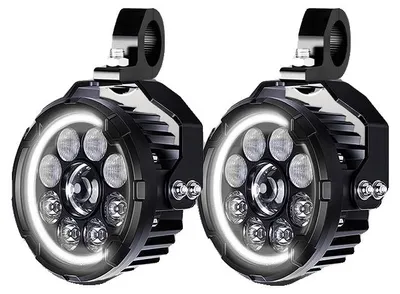 Produktbild von Motorrad Zusatzlichter, LED Scheinwerfer, Fern-/Abblendlichtfunktion, Nur Weißes DRL
