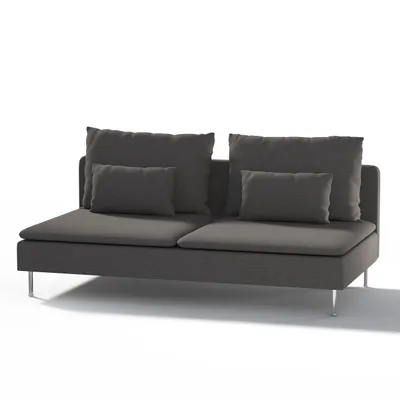 Produktbild von Dekoria Bezug für Söderhamn Sitzelement 3, dunkelgrau, Bezug für Sitzelement 3
