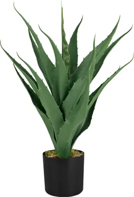 Immagine prodotto di Aloe Vera Pianta Artificiale Albero Artificiale Plastica 55 cm Decovego