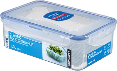 Image de Lock & Lock - Boîte de conservation carrée ; 1,0 l ; HPL817T