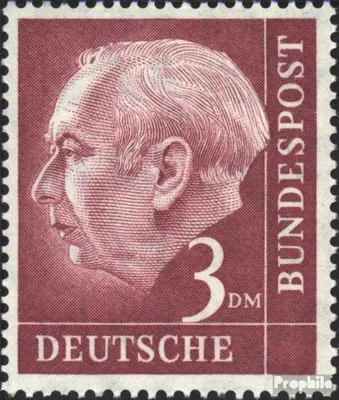 Produktbild von Briefmarken BRD (BR.Deutschland) 1954 Mi 196x gestempelt Bundespräsident Heuss (I)