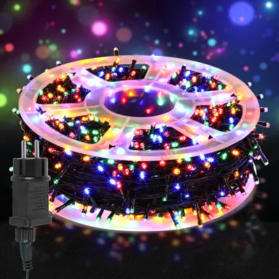 Obrázok produktu pre Faziango 100M LED rozprávkové svetlá 500LEDs 8 módov s pamäťovou funkciou, vianočná strana Záhrada Prevádzka blikajúce hviezdy Efekt dekorácie Farebné