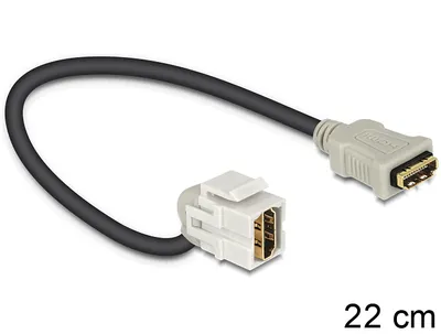 Image de DELOCK Keystone HDMI A femelle avec câble