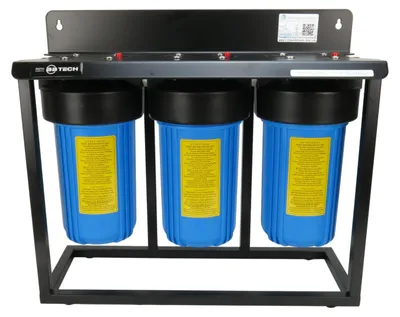Produktbild von 3-Stufen 10' BigBlue Hauswasserfilter Brunnenfilter (ohne Filter)