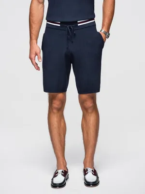 Produktbild von OMBRE Shorts Regular Fit Prążkowane OM-SRCS-0203 navy XL