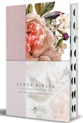 Produktbild von Biblia Reina Valera 1960 Letra Grande. Tela Rosada Con Flores, Manual Con Índice / Spanish Bible Rvr 1960, Large Print, Pink Floral Cloth with Index
