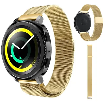 Produktbild von Strap-it Samsung Gear Sport Milanese Armband (Gold)