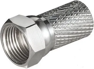 Produktbild von Transmedia Twist-On F-Stecker; Steckerlänge 20 mm, Twist On-Ø: 8,0 mm, FFL 0/8