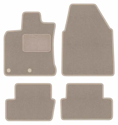 Immagine prodotto di Tappetini in moquette per Nissan Qashqai I J10 2006-2013 (crossover) – set 4 pezzi, beige, su misura – Wielganizator LUX