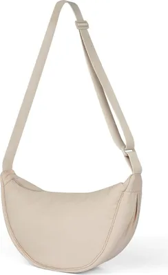 Produktbild von Aucuu Damen Halbmond Crossbody Schultertasche Verstellbarer Schultergurt Einfarbige Messenger Bag
