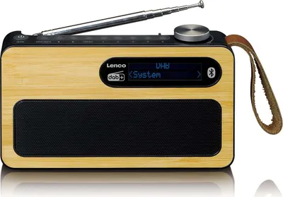 Produktbild von Lenco PDR-040 tragbares DAB+ Radio - Bluetooth® 5.0 - PLL FM - 5 Speichertasten - Uhr und Weckfunktion - 3 Watt RMS - 2000mAh Akku - Schwarz