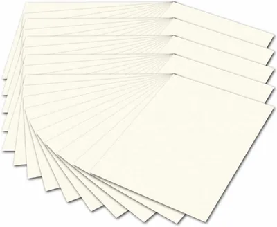 Produktbild von folia 614/50 01 - Fotokarton DIN A4, 300 g/qm, 50 Blatt, perlweiß - zum Basteln und kreativen Gestalten von Karten, Fensterbildern und für Scrapbooking