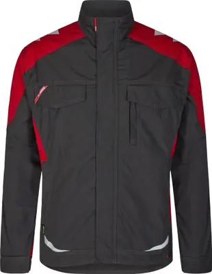 Produktbild von F. Engel Galaxy Arbeitsjacke, Anthrazit Grau/Tomato Red, Gr. M