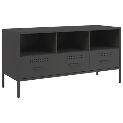 Obrázok produktu pre vidaXL TV skrinka čierna 100,5x39x50,5 cm oceľ