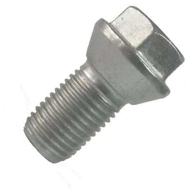 Produktbild von 1x Radschraube M14x1,5 25mm Kegelbund 60° silber für