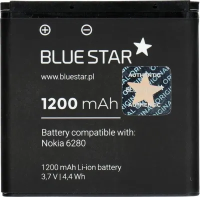 Immagine prodotto di BlueStar ricaricabile telefono batteria di ricambio Nokia 9300 3250 6280 N73 N93 Li-Ion 1200 mAh Analog BP-6M