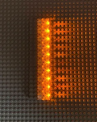 Produktbild von LEGO® 2x3 Lichtsteine Leuchtstein Gelb Orange LED - 54930c02 NEU! Teile 5x