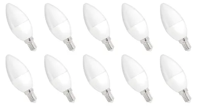 Produktbild von Spectrum E14 LED Kerzenlampe 5W 470lm 3000K Warmweiß 230V Dimmbar 10 Stück