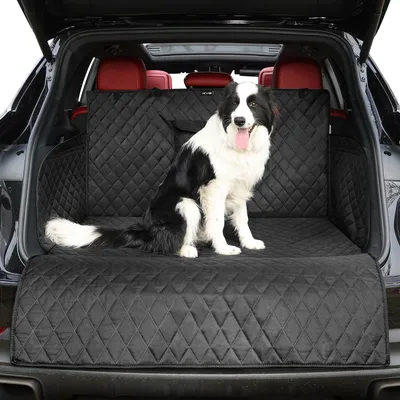 Image de Housse de protection pour coffre de voiture, dimensions 170 x 105 x 37 cm, imperméable, antidérapante, pour chiens