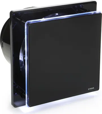 Obrázek produktu pro BFS150T-B - Černý ventilátor do koupelny 150mm s časovačem
