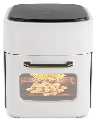 Zdjęcie produktu dla Fritownica bezolejowa Airfryer, pojemność 15 litrów - Cyfrowa frytownica bezolejowa - 1400 W, 220 V - Zakres temperatur: 80–200 °C - Wyświetlacz LED dotykowy - Timer: 5–65 minut - Obieg powietrza 360°
