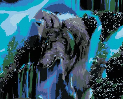 Produktbild von Zuty - Malen nach Zahlen - WOLFSPROFIL, 40x50 cm, ohne Keilrahmen