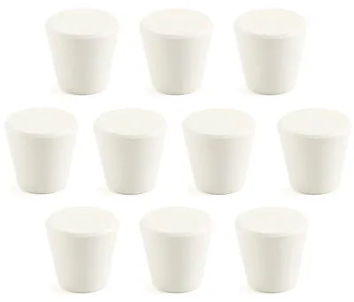 Imagen del producto de Juego de 10 pomos metálicos para muebles, color blanco