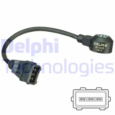 Produktbild von DELPHI Klopfsensor AS10220 für VW Golf IV Schrägheck (1J1)