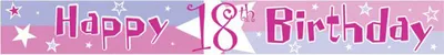 Produktbild von Banner 50. Geburtstag "Pink Shimmer"