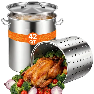 Zdjęcie produktu dla Garnek Do Gotowania Vevor 39.7 L Ze Stali Nierdzewnej Duży Solidny