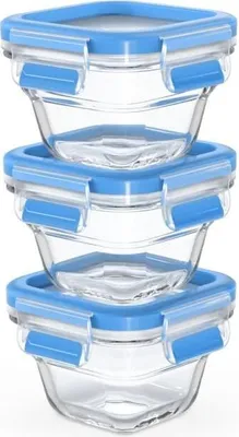 Image de Tefal Masterseal Glass Baby, set de 3 boîtes fraîcheur 0,18 l, compatible avec le four et le congélateur N1050710