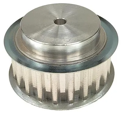 Obrázok produktu pre Zubová remenica, P: 10 mm, 22 zubov, remeň 25 mm, hliník, T10, Ozdowski