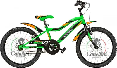 Produktbild von Kinderfahrrad MTB Canellini VORTEX 20" 1V - Grun/Schwarz/Orange