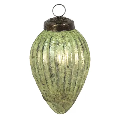 Produktbild von Clayre & Eef Weihnachtskugel Ø 5 cm Grün Glas