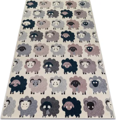 Produktbild von Teppich HEOS 78468 creme / rosa / blau / grau SCHAFE beige 190x270 cm