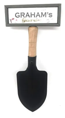 Personalisiertes Garten-Hängeschild aus Holz, 22,7 cm