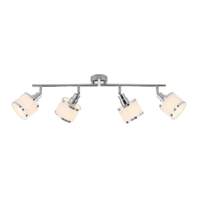 Obrázok produktu pre Stropné svietidlo, chróm, železo, látka, D 78 cm