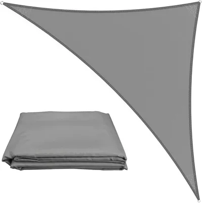 Obrázok produktu pre Tieniaca plachta 4x4x5.7 m, trojuholníková, UV ochrana, vodotesná, svetlosivá, pre vonkajšie použitie