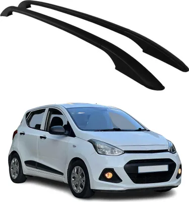 Image de Barres de toit longitudinales pour Hyundai i10 2013-2016 en alu noir