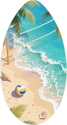 Produktbild von Famanu Skimboard Vielseitiges Wasserspielzeug - 89 cm x 50 cm - Mehrfarbig
