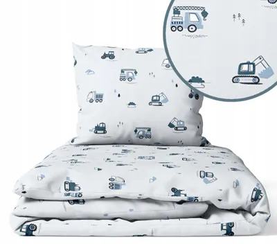 Produktbild von Kinderbettwäsche 100x135 Baumwolle Baby Bettwäsche Set 100x135 + 40x60 Kissenbezug Jungen & Mädchen Kleinkind Bettbezug
