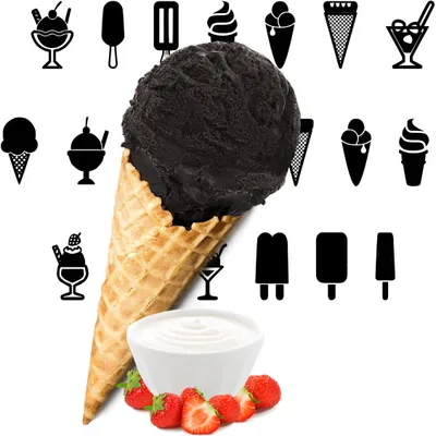 Immagine prodotto di Yogurt fragola nero gelato in polvere 10 kg