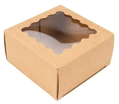 Produktbild von Kraft-Box mit gewölbtem Fenster 7x3,7x7 cm (25 Stück) [WKRG227]