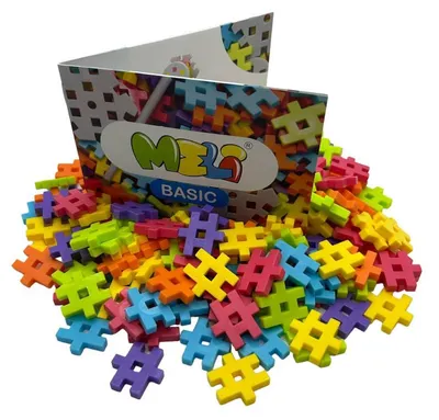 Produktbild von Meli Basic 600 Konstruktionsbausteine – Kreatives Bauset für Kinder ab 3 Jahren