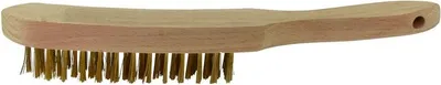 Image de Brosse Strend Pro BBC4, 4 rangs, laiton, manche en bois
